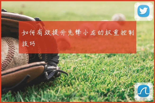 如何有效提升先锋小龙的权重控制技巧
